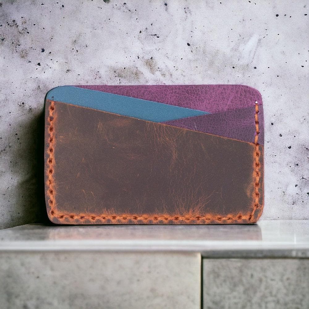 Carte Leather Card Holder Light Red Bouletta