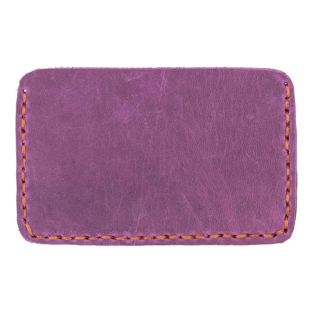 Carte Leather Card Holder Light Red Bouletta