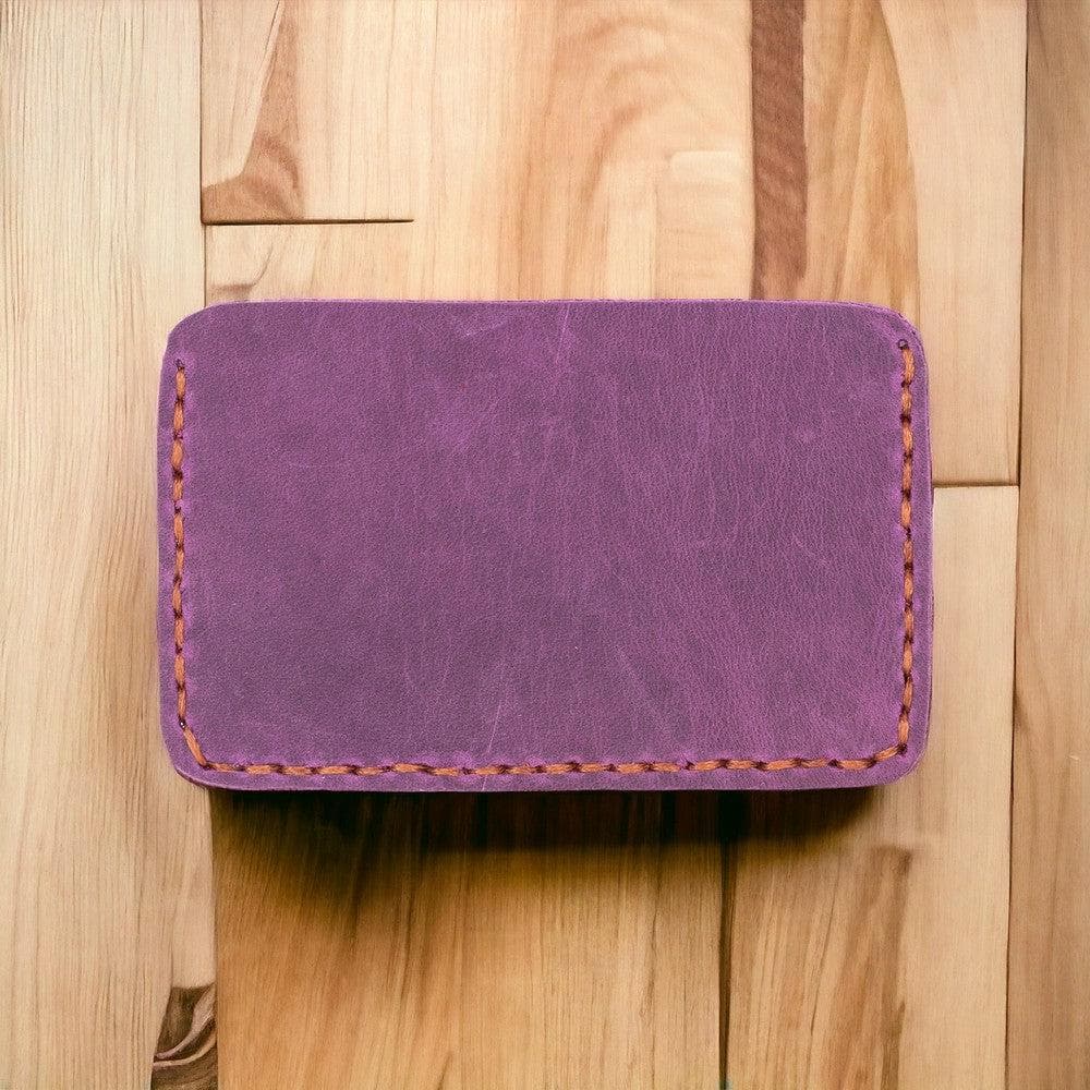 Carte Leather Card Holder Light Red Bouletta