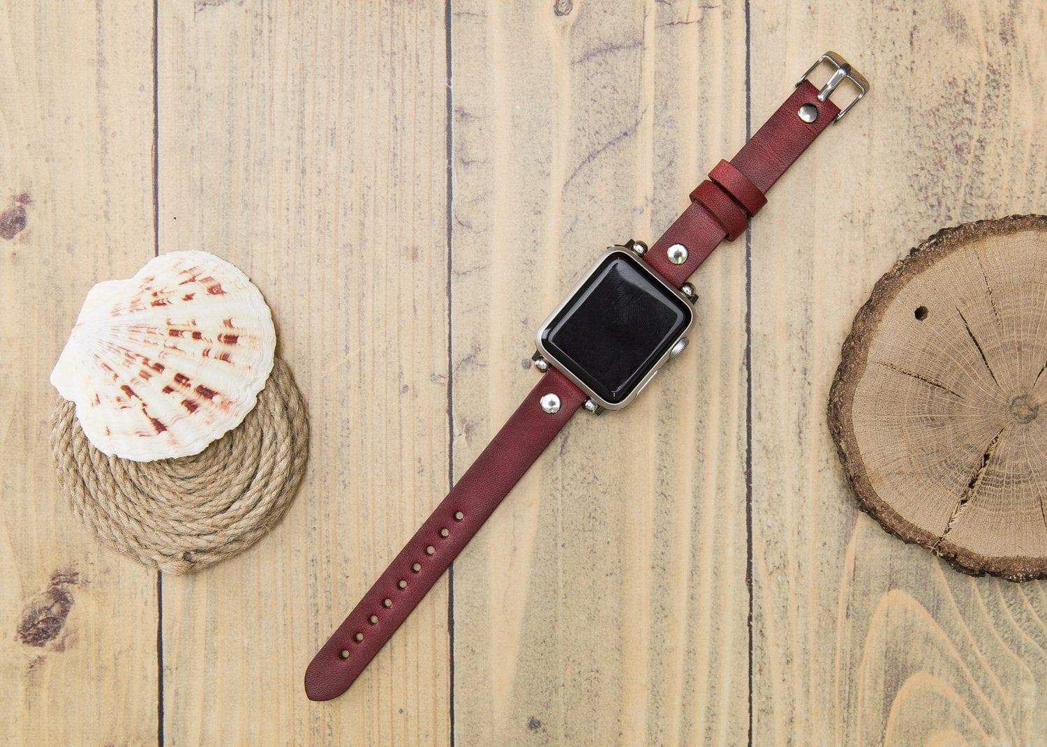 Clitheroe Ferro Apple Watch Leather Straps Bouletta