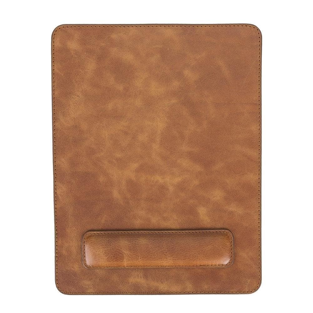 Comfy Genuine Leather Mouse Pad Golden Tan Bouletta
