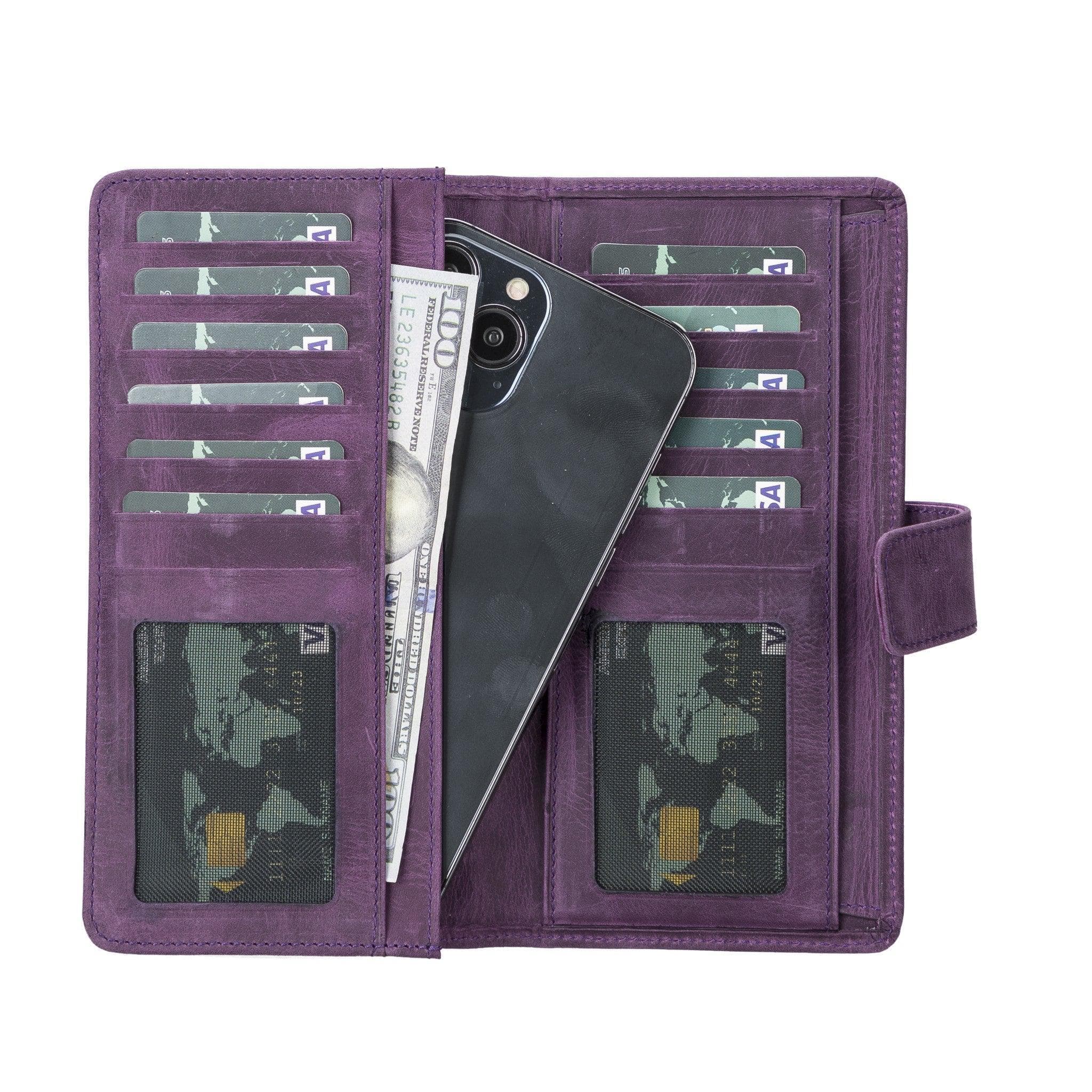 COPPET LEATHER WALLET ANTIC PURPLE Bouletta