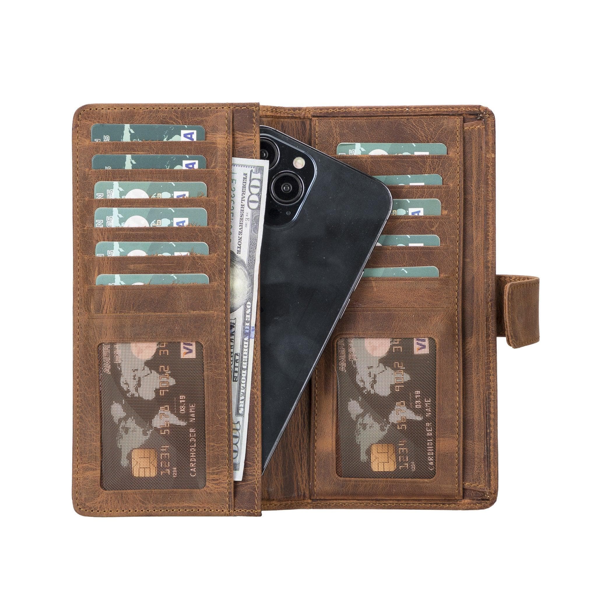 COPPET LEATHER WALLET ANTIC OAK Bouletta