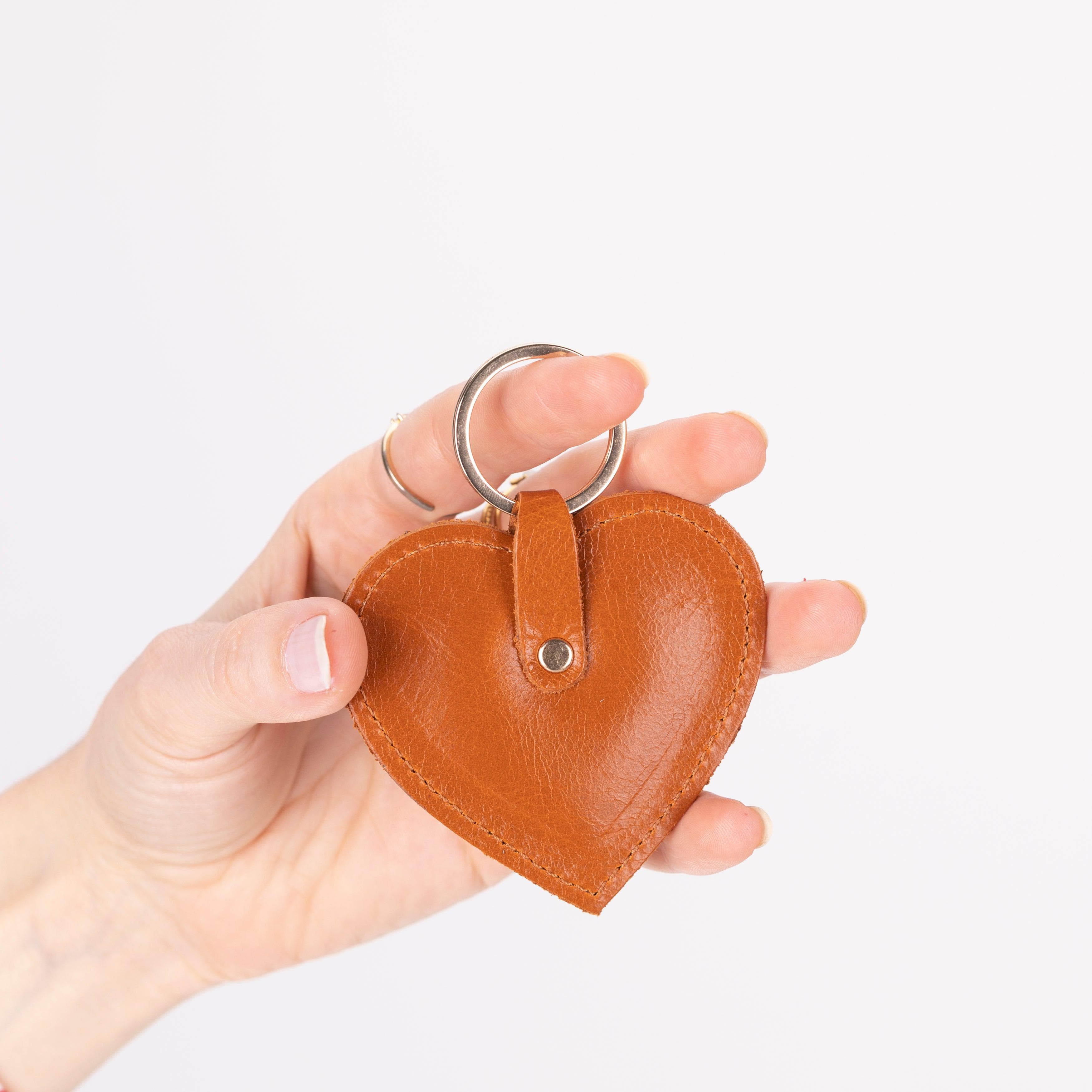 Cuore Leather Keyring Bouletta