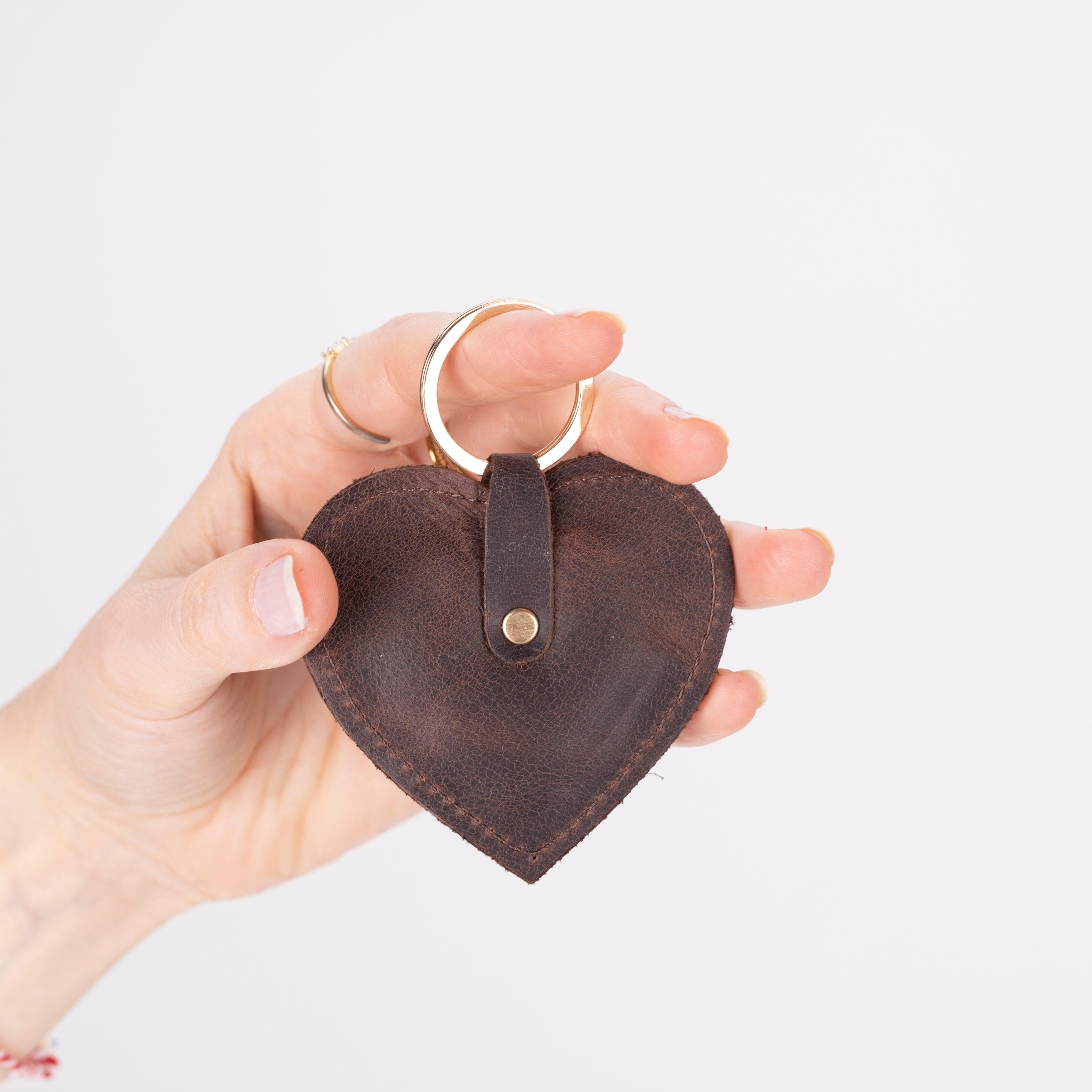 Cuore Leather Keyring Bouletta