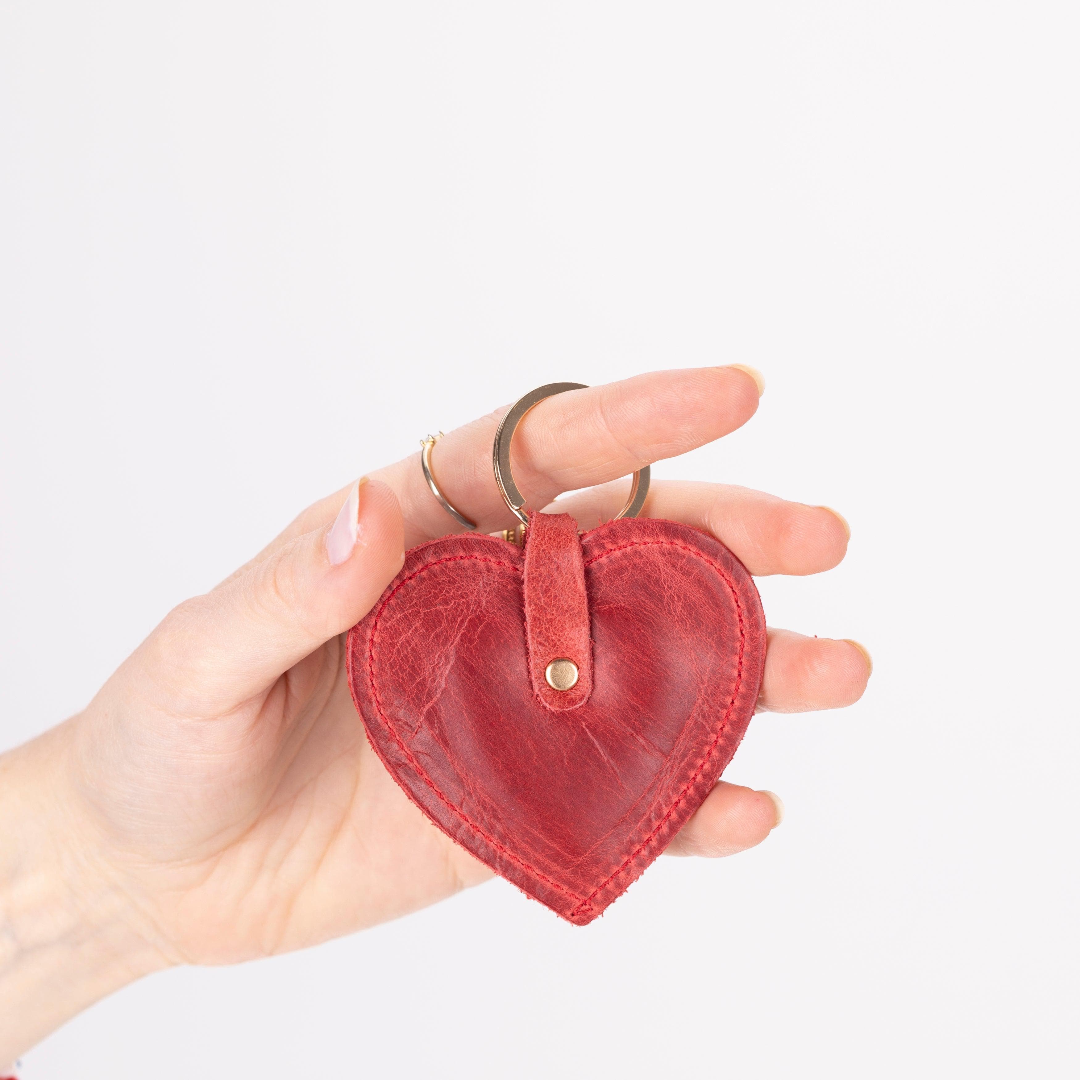 Cuore Leather Keyring Bouletta