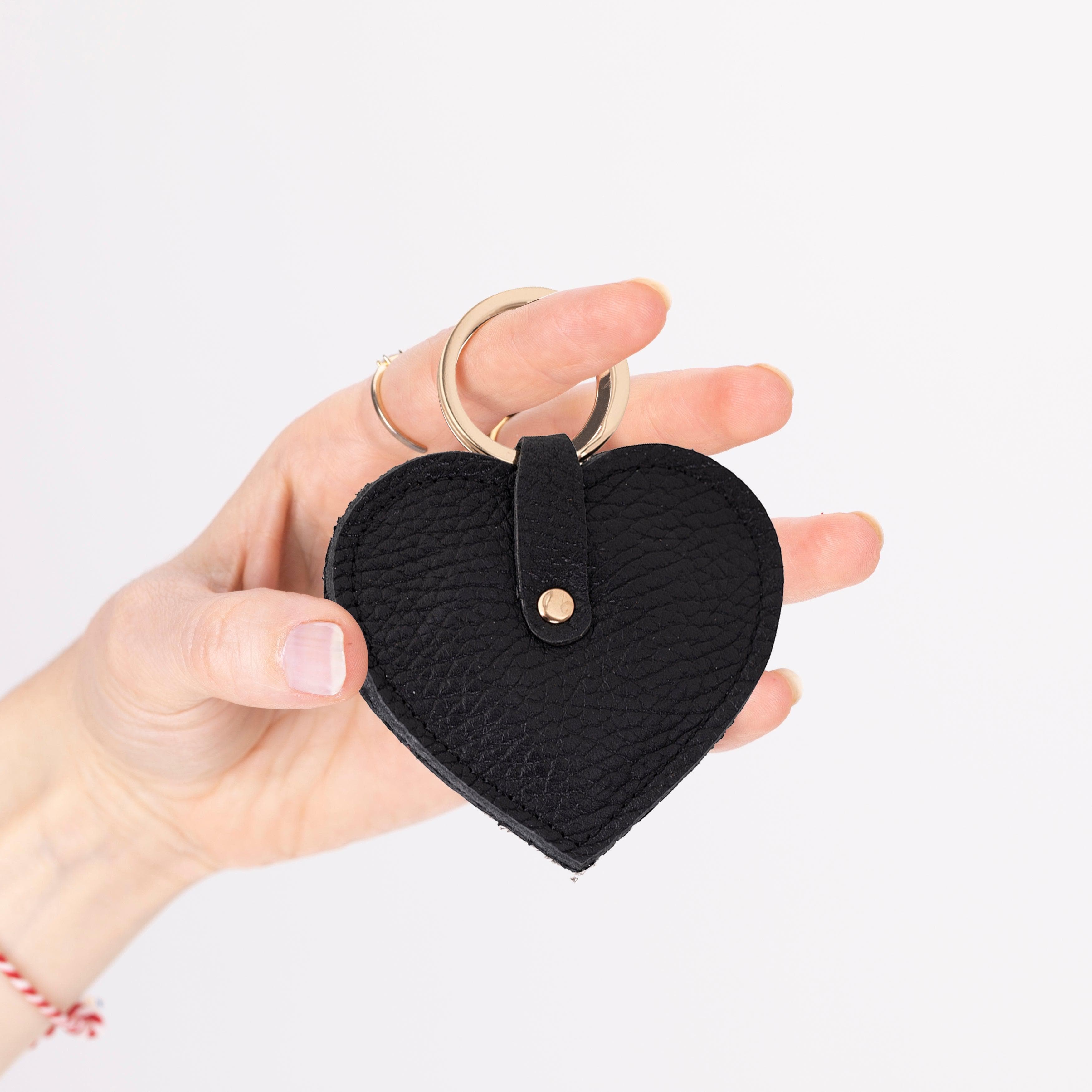 Cuore Leather Keyring Bouletta