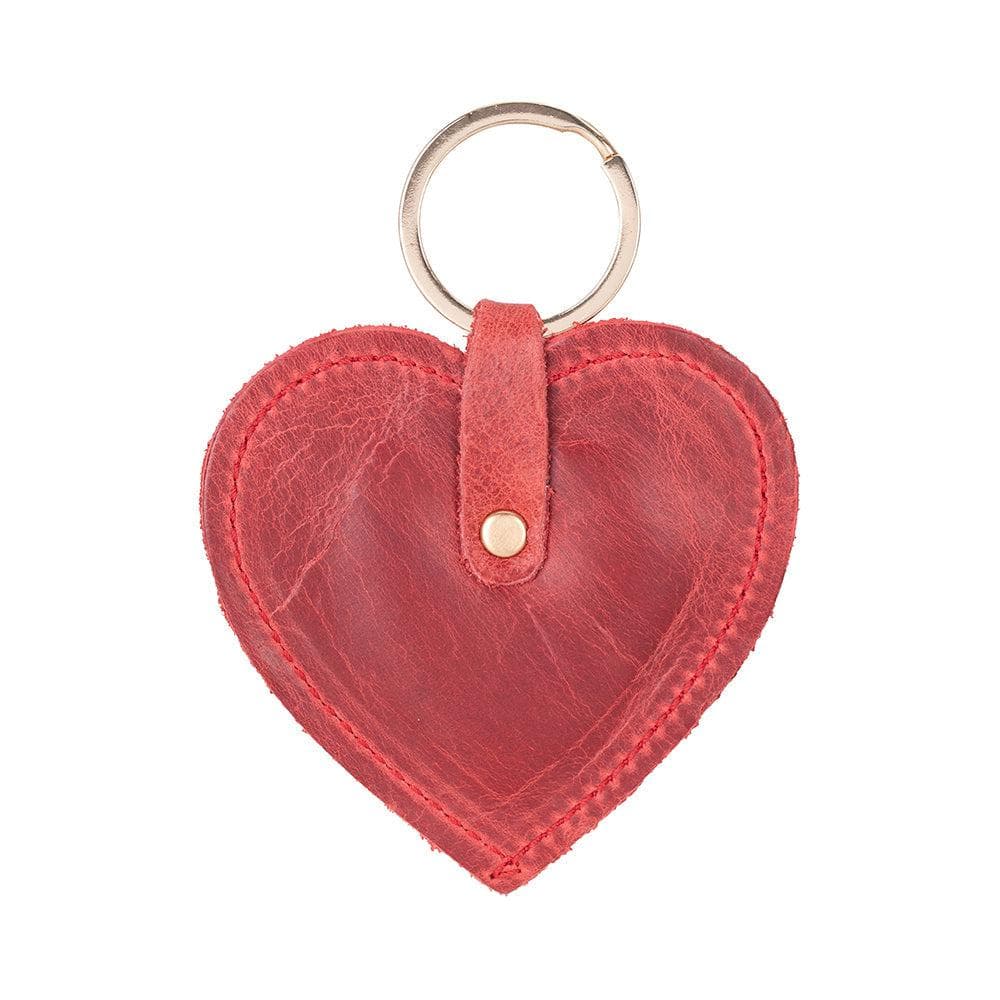 Cuore Leather Keyring Tuscanred Bouletta