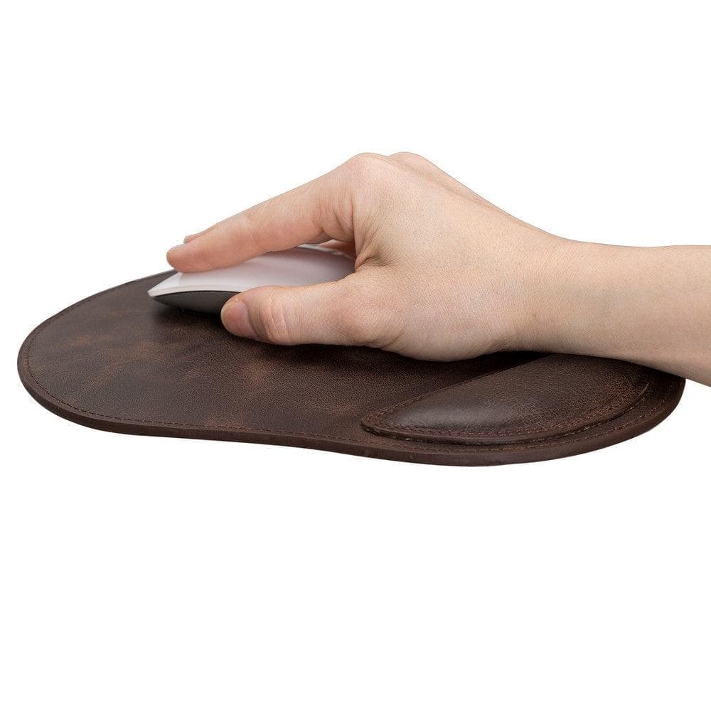 Cushioned Genuine Leather Mouse Pad Bouletta