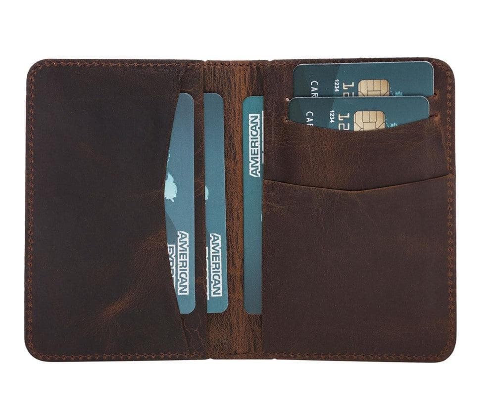 Dalfsen Leather Card Holder Saddle Brown Bouletta