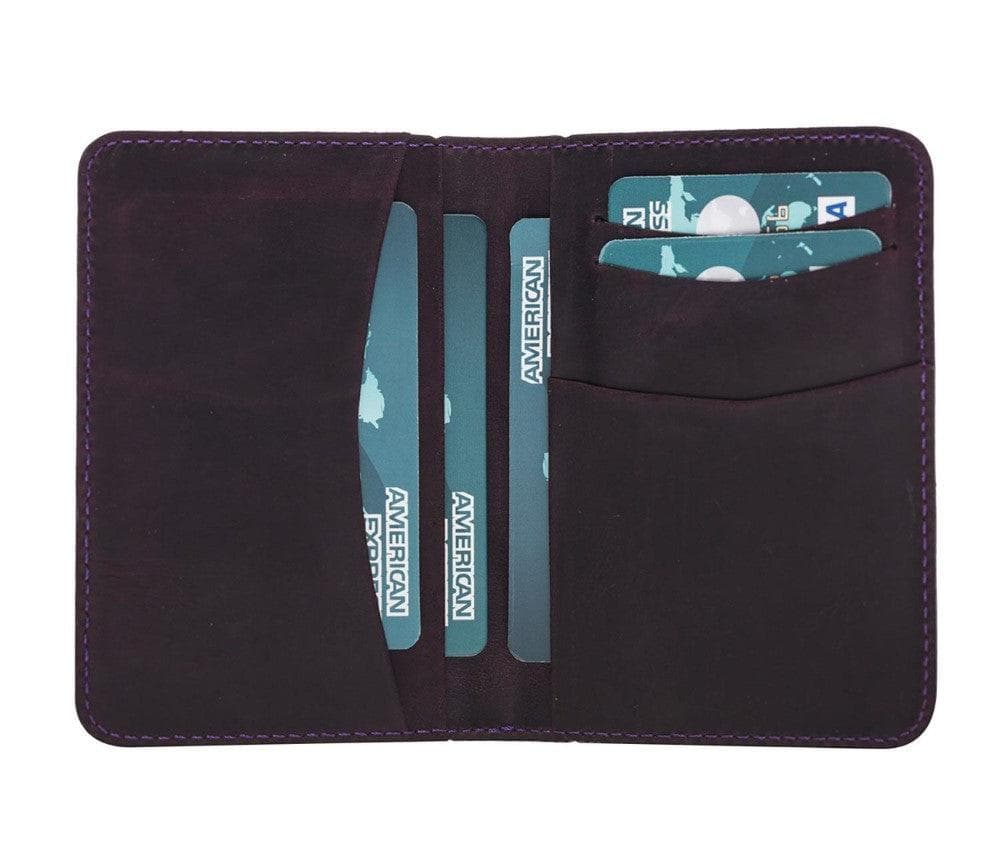 Dalfsen Leather Card Holder Mulberry Bouletta