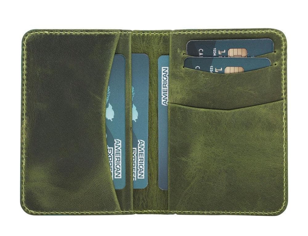 Dalfsen Leather Card Holder Olive Bouletta