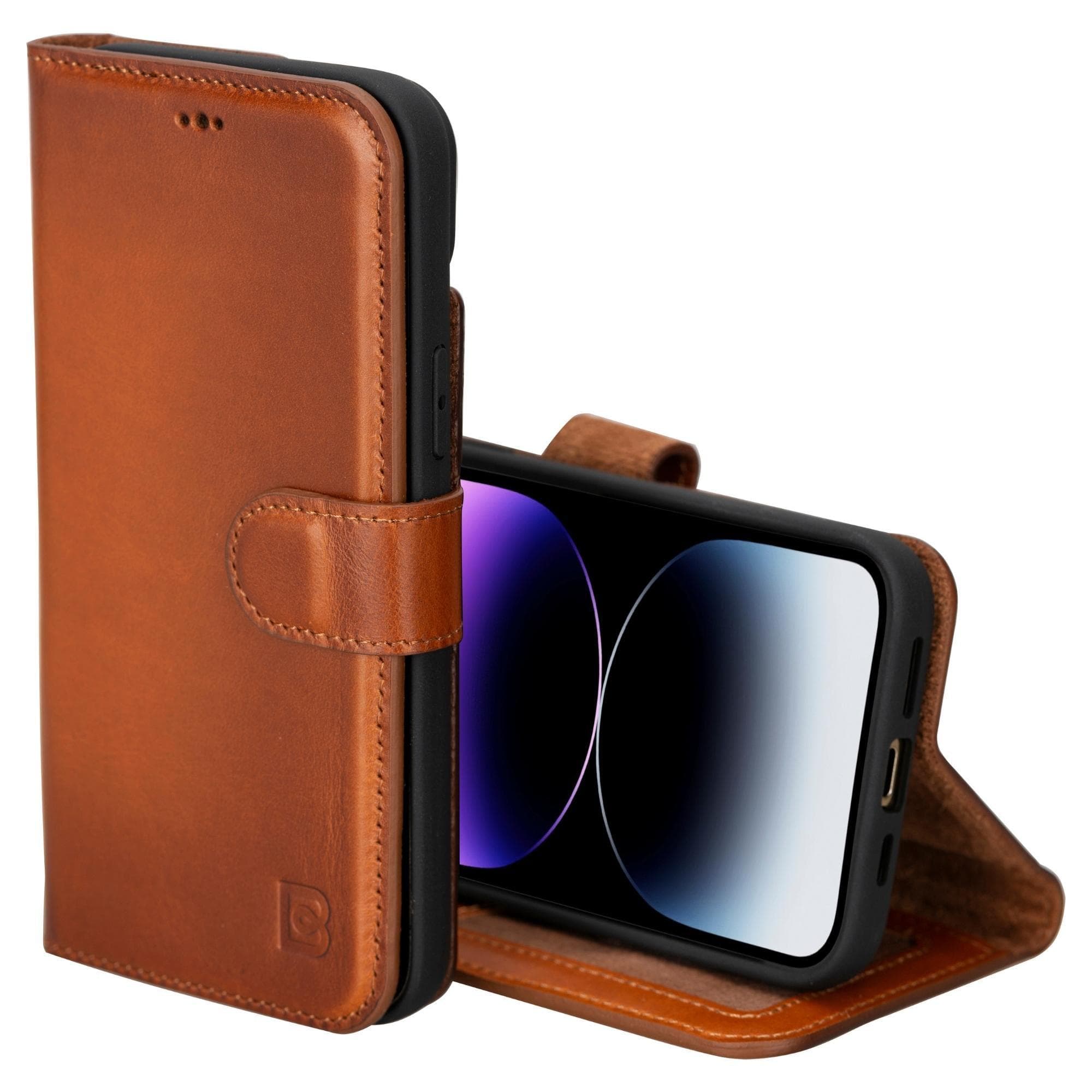 Bouletta iPhone 15 Leather Wallet Cases