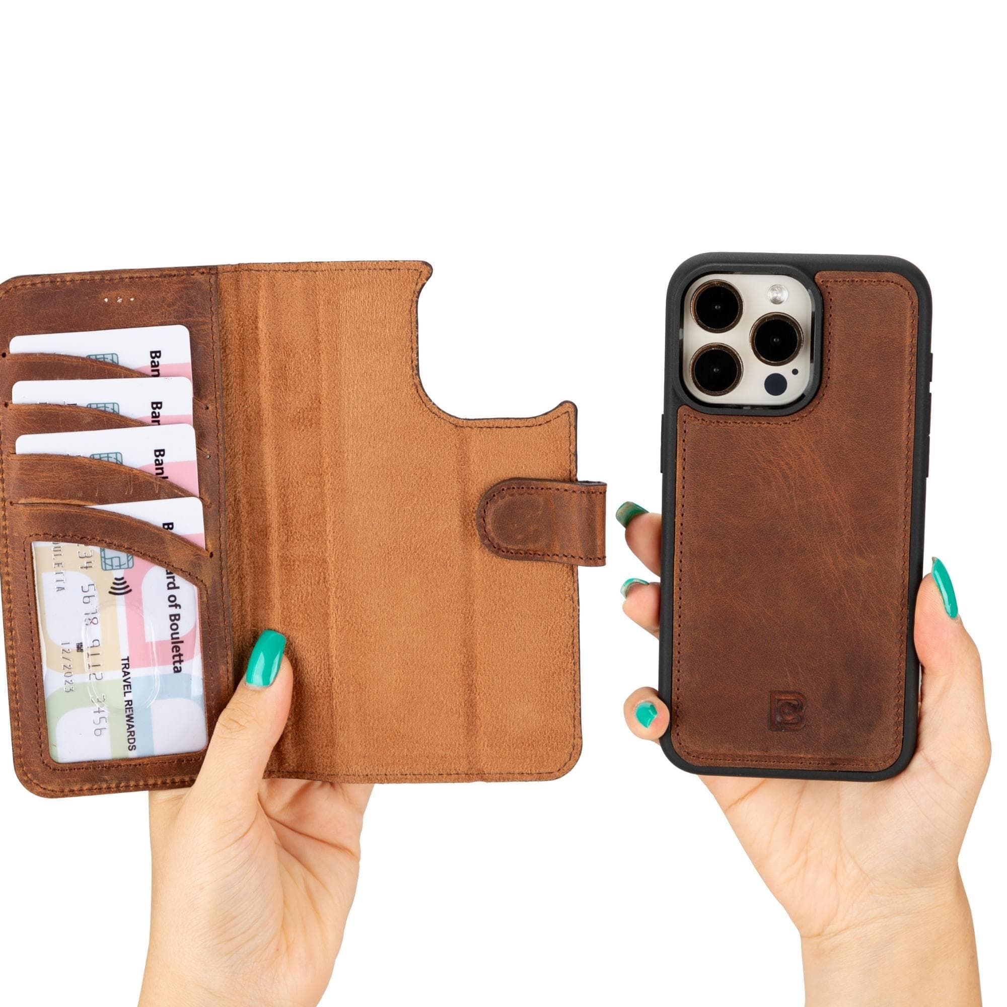 Darker iPhone 15 Series Leather Wallet Cases - Pre-Order Bouletta LTD