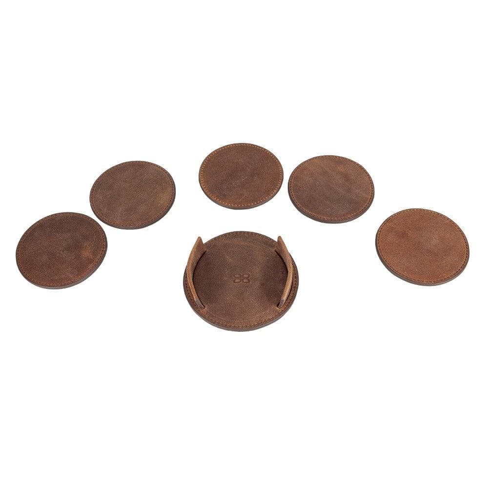 Divine Leather Cup Coaster Set Bouletta