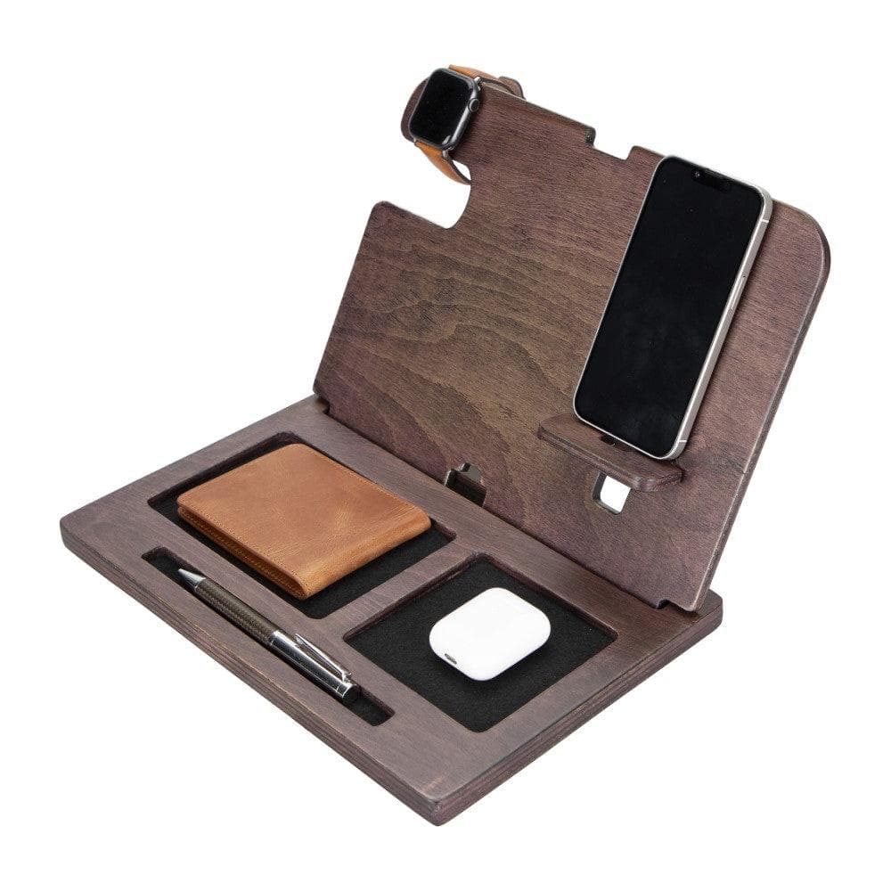 Docking Stand Light Brown Wood Bouletta
