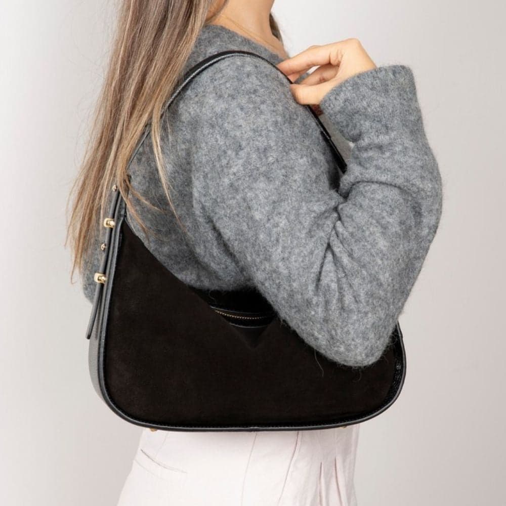 Dolcezza Suede Leather Women's Bag Bouletta