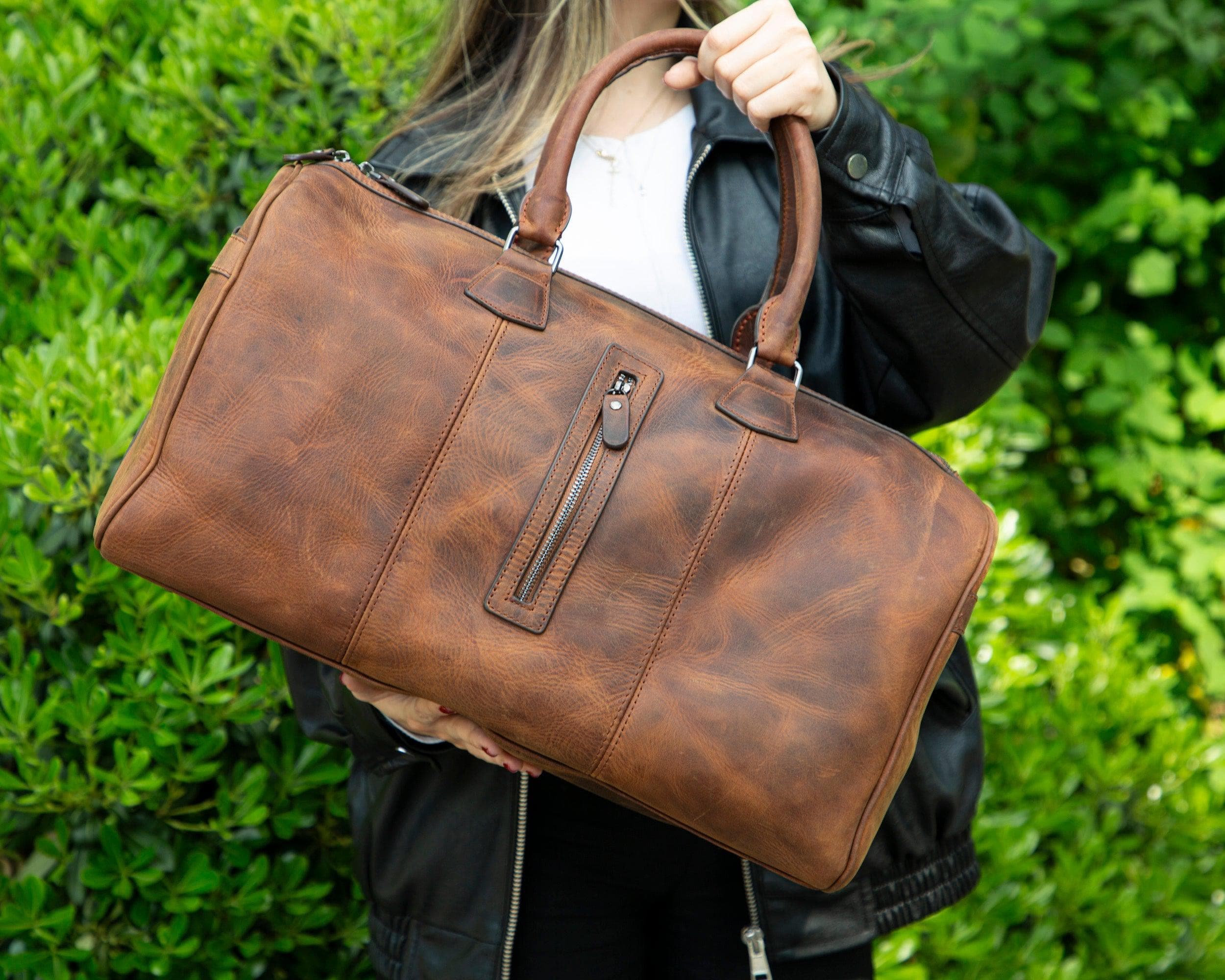 Dolly Leather Weekend Duffle Bag Bouletta