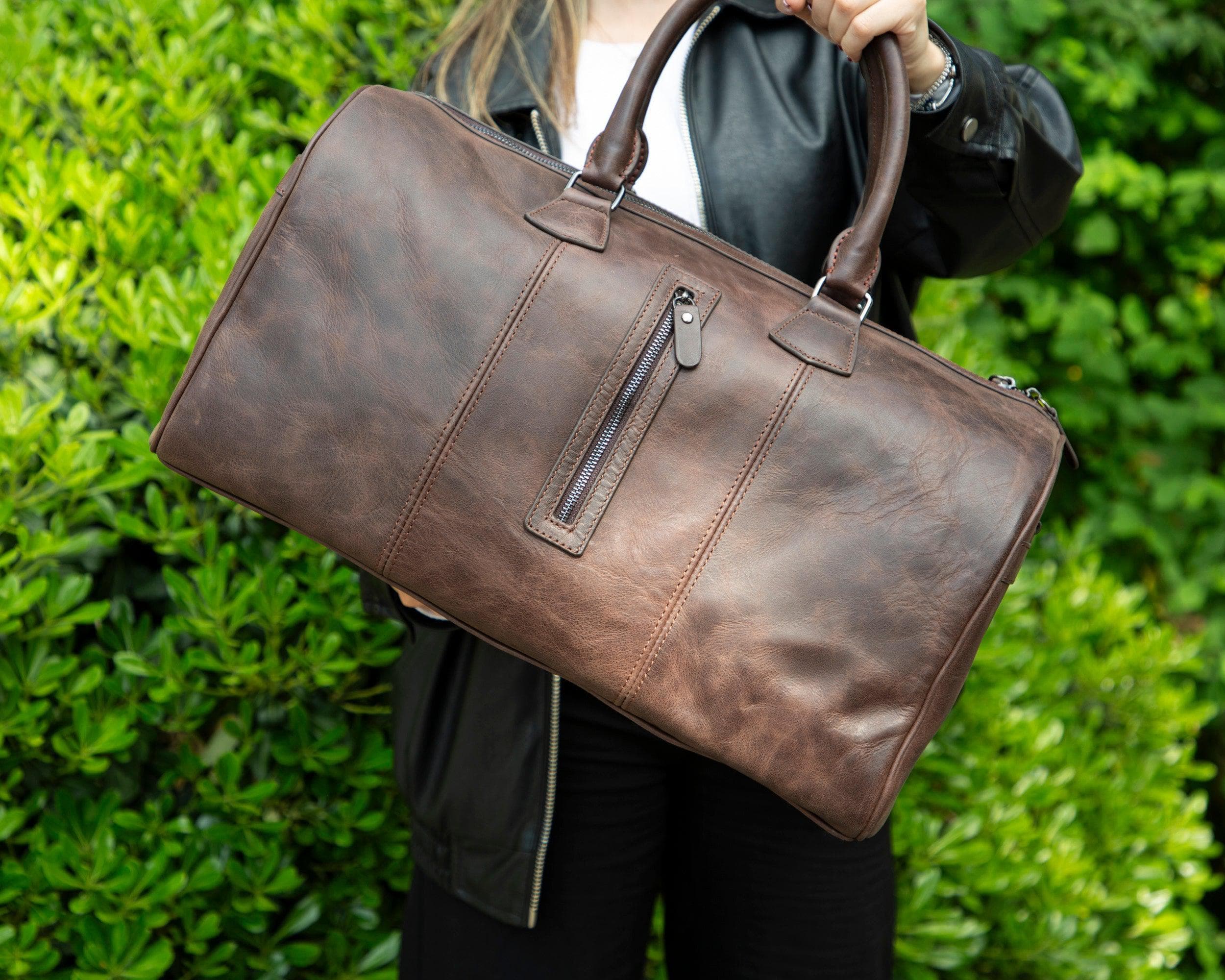 Dolly Leather Weekend Duffle Bag Bouletta