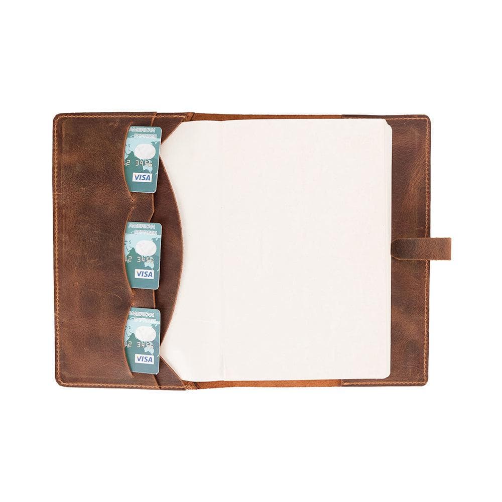 Elevium Leather Journal Cover Saddle Brown Bouletta