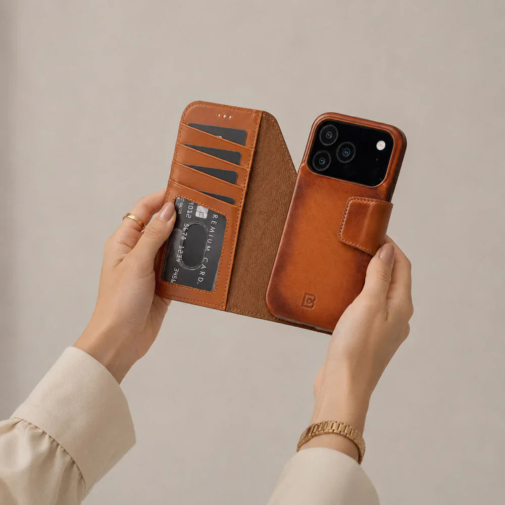 Elite Magic iPhone 17 Pro Max Detachable Leather Wallet Case Bouletta
