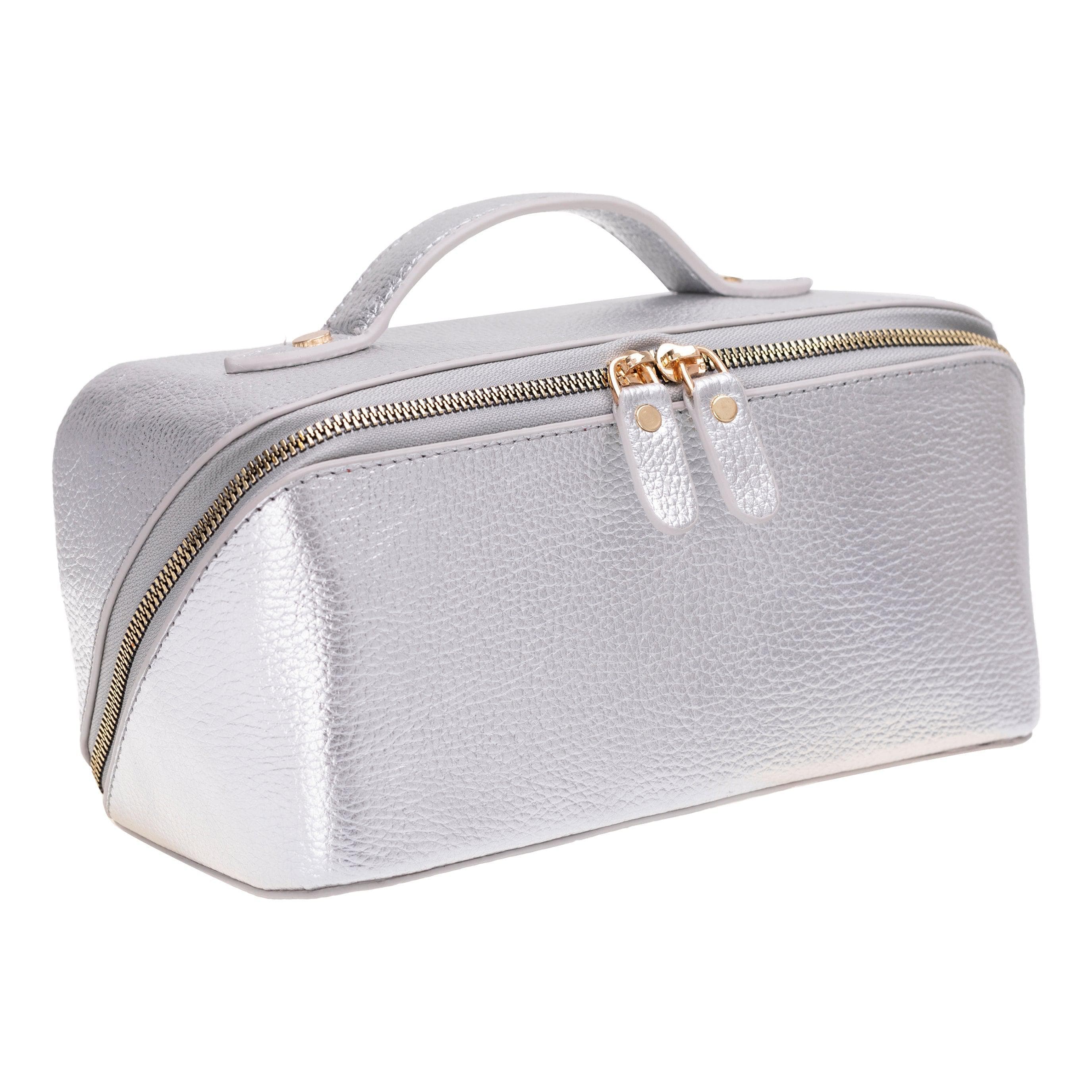 Ella Genuine Leather Dopp Kit Titanium Bouletta