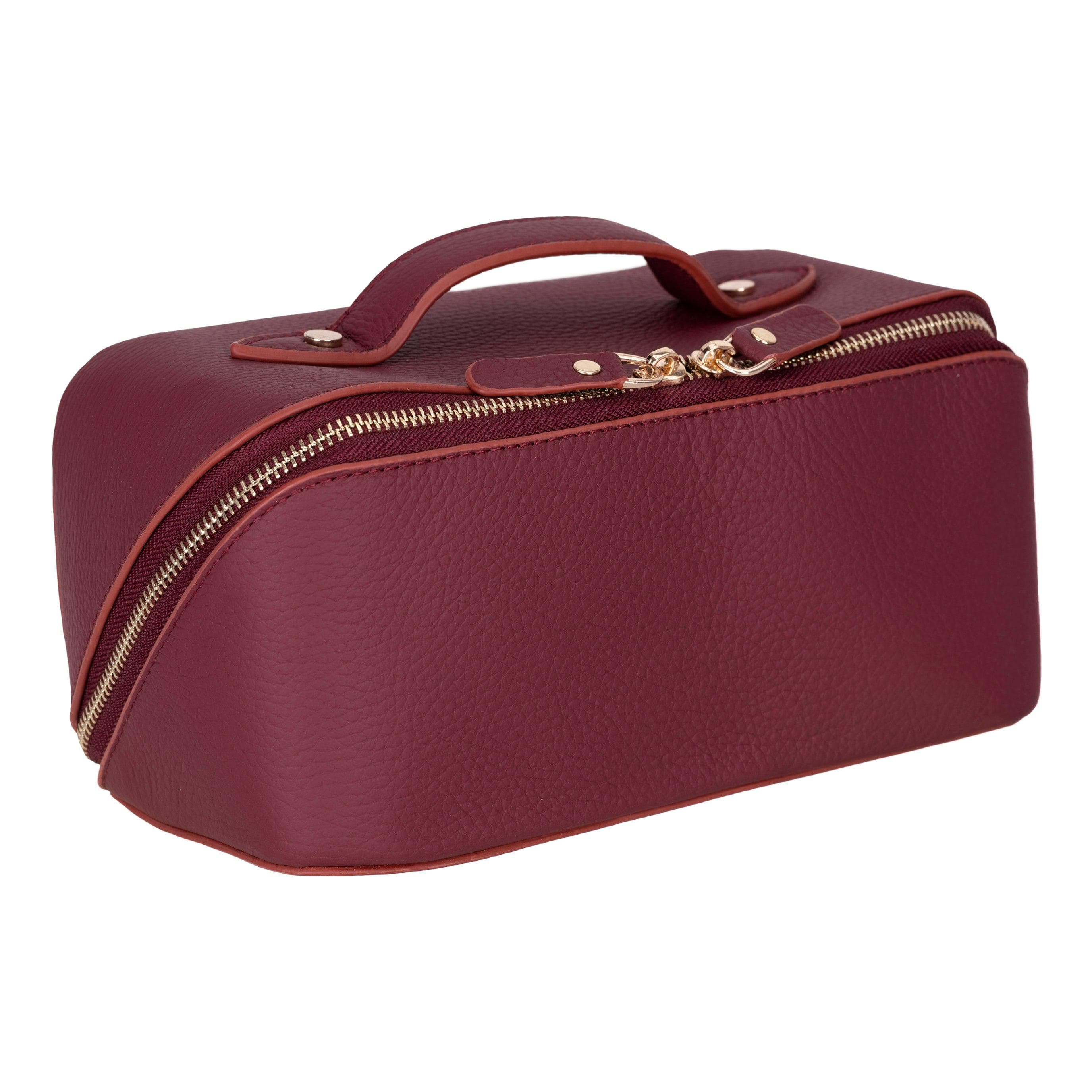 Ella Genuine Leather Dopp Kit Garnet Bouletta