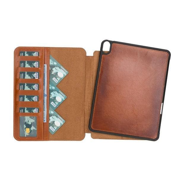 Eto iPad Air 10.9" Leather Wallet Case I Pad Air 10.9" 2020 4th Gen / Tan Bouletta
