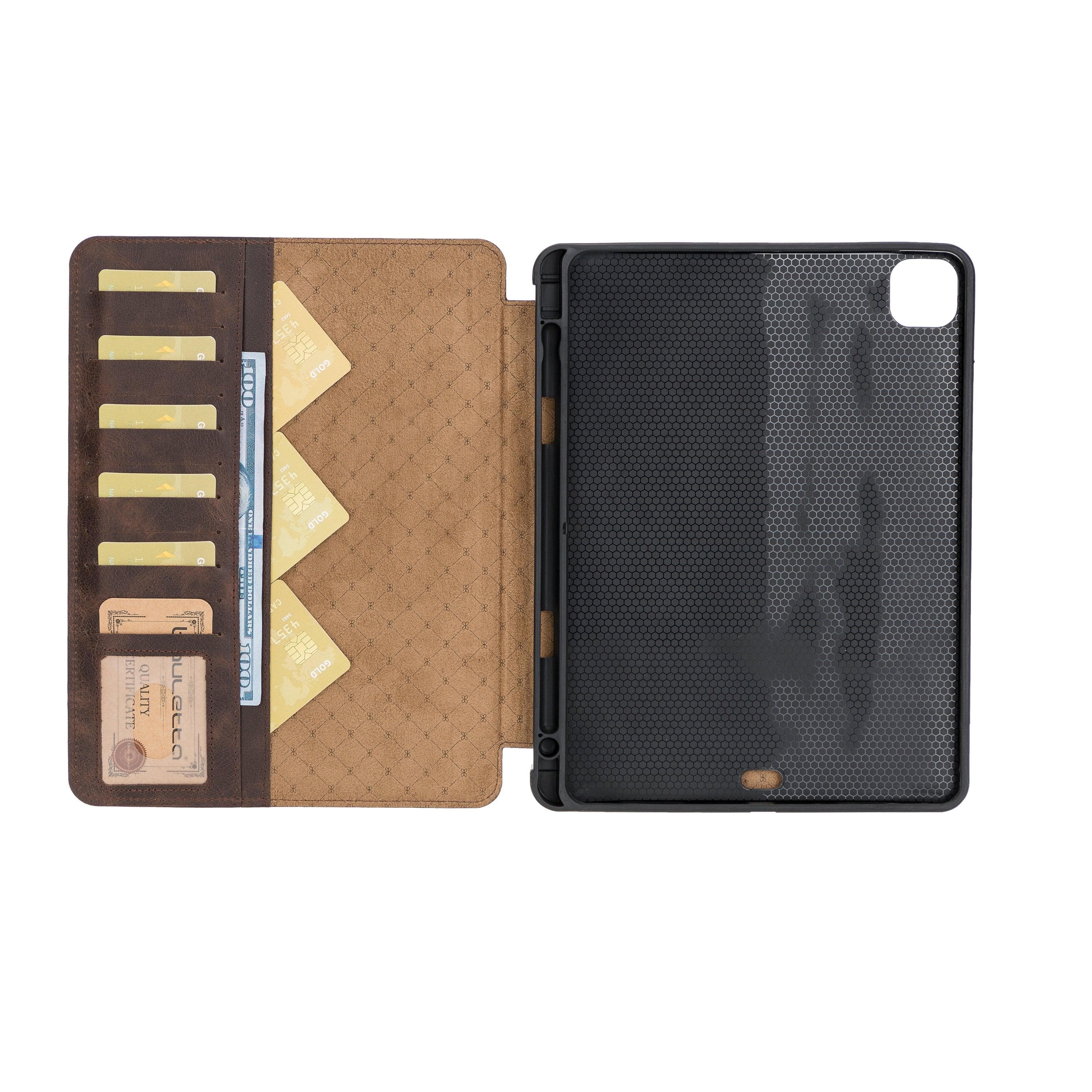 Eto iPad Pro 11" (M4-2024) Leather Wallet Case Bouletta