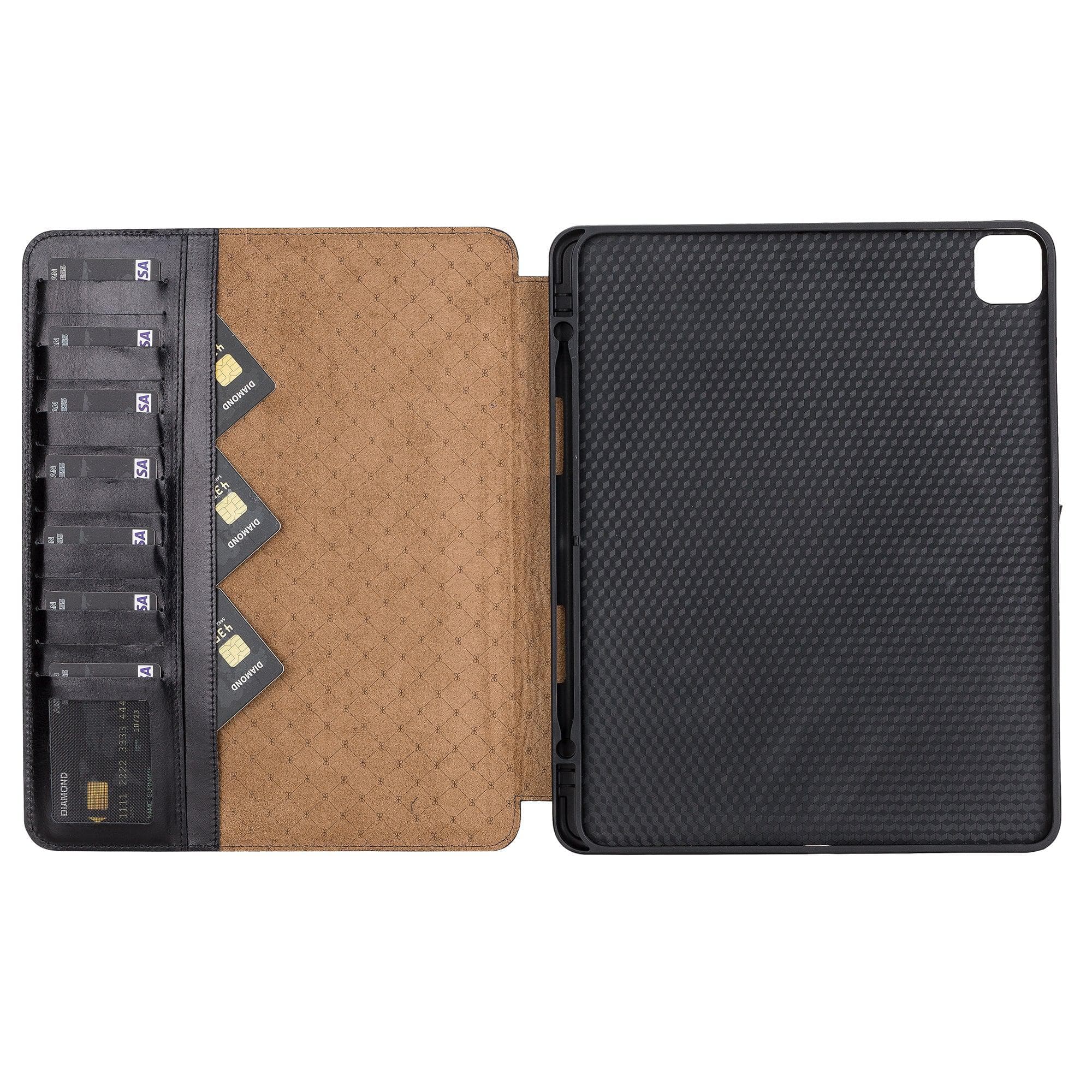 Eto iPad Pro 13" (M4-2024) Leather Wallet Case Bouletta