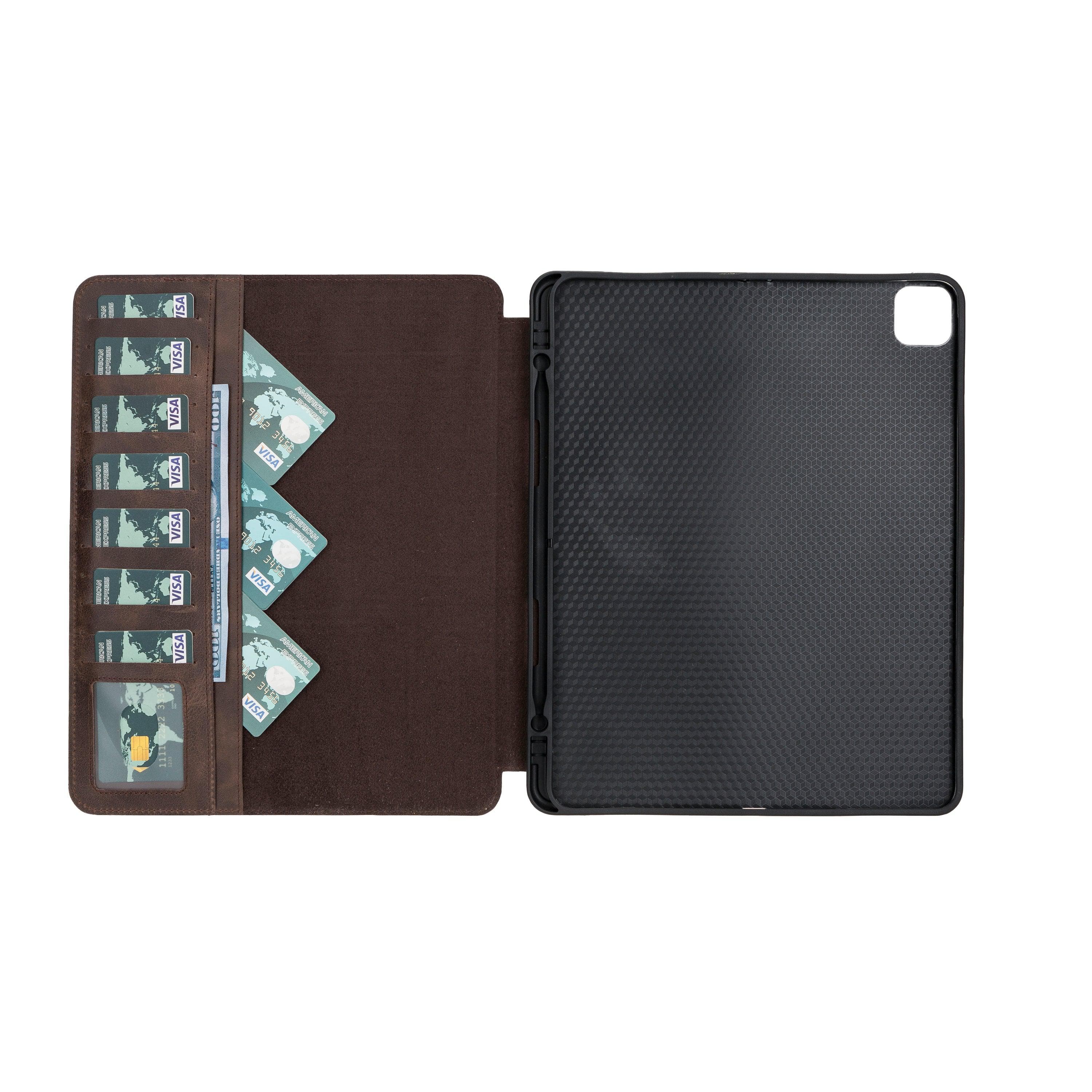 Eto iPad Pro 13" (M4-2024) Leather Wallet Case Bouletta