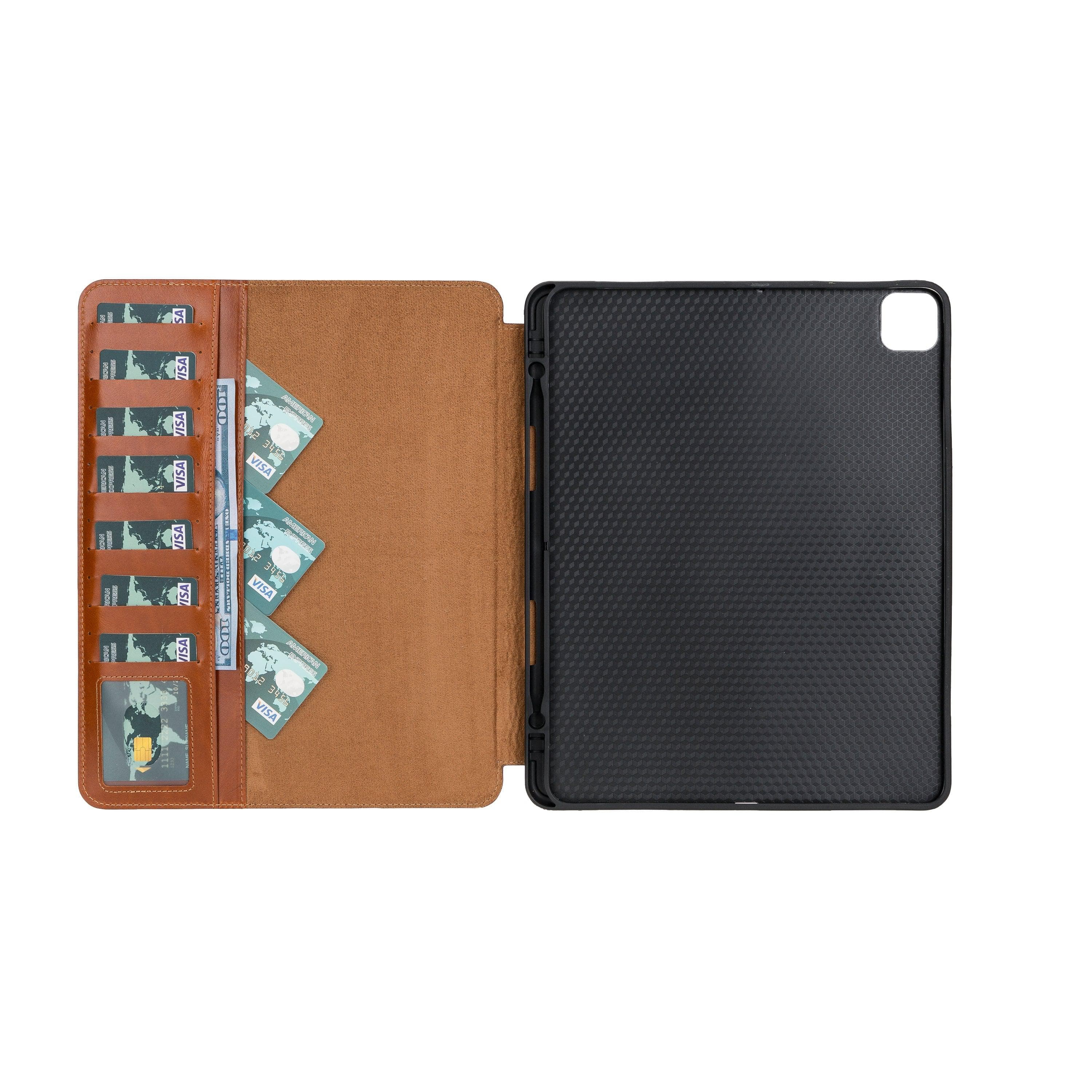 Eto iPad Pro 13" (M4-2024) Leather Wallet Case Bouletta