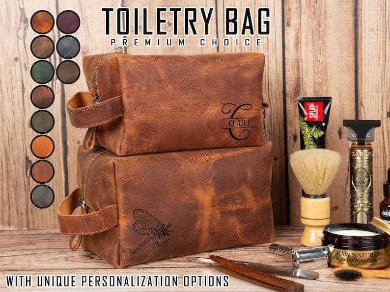 Eve Leather Dopp Kit, Medium Bouletta
