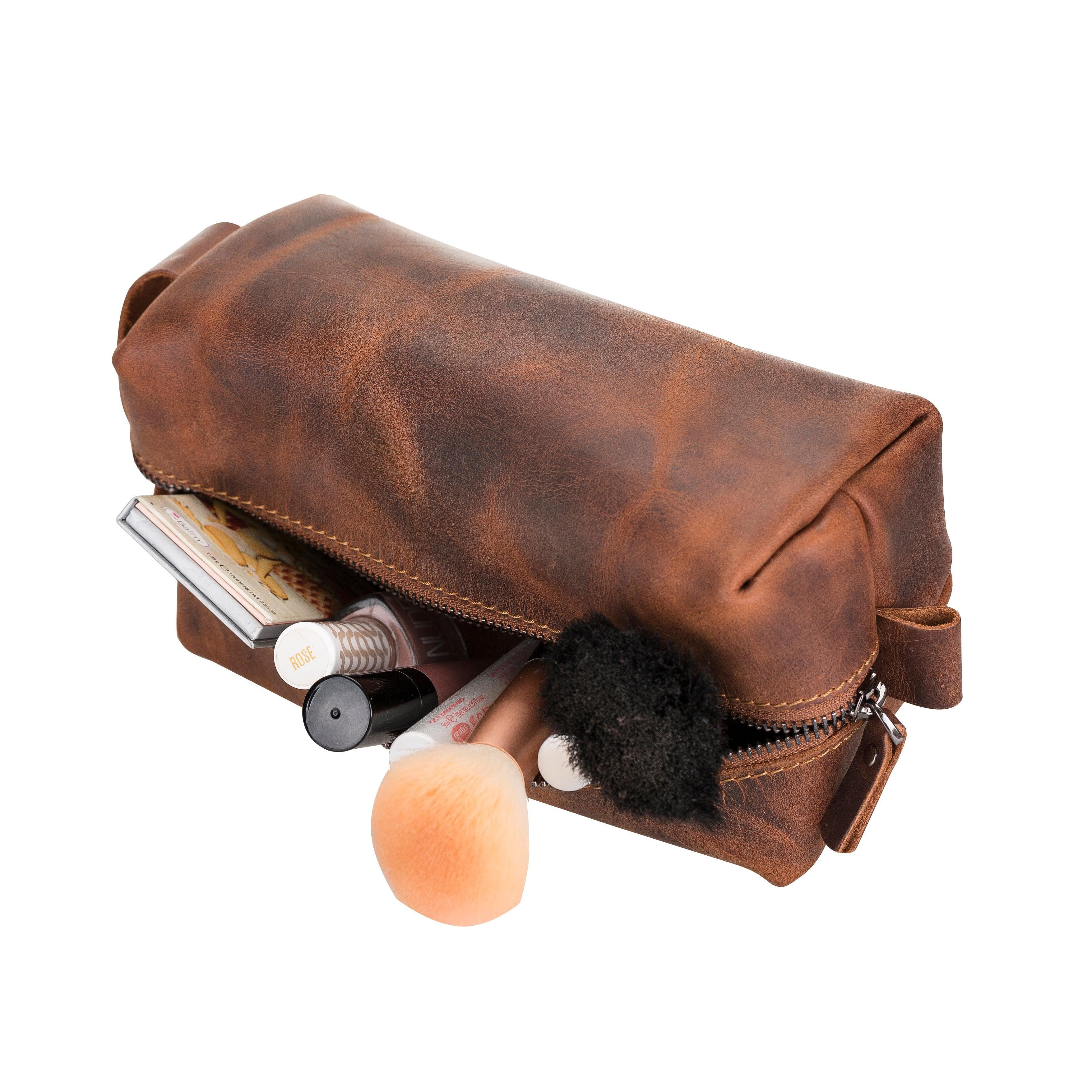 Eve Leather Dopp Kit, Small Peru Bouletta