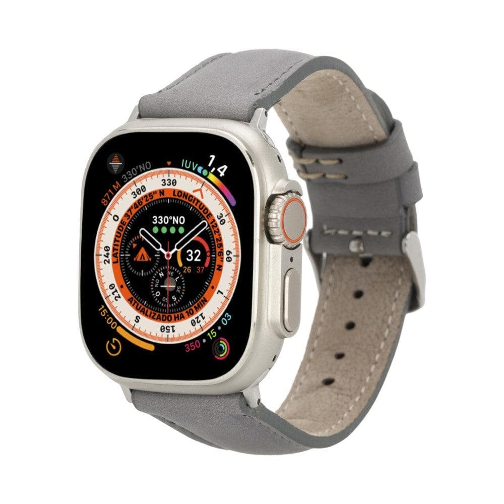 Exeter Classic Apple Watch Leather Straps Gray / Leather Bouletta