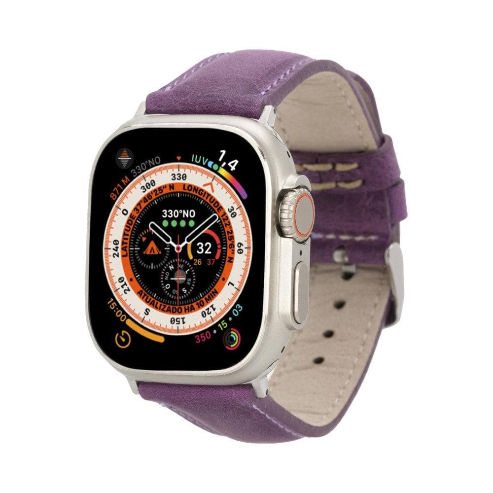 Exeter Classic Apple Watch Leather Straps Purple / Leather Bouletta