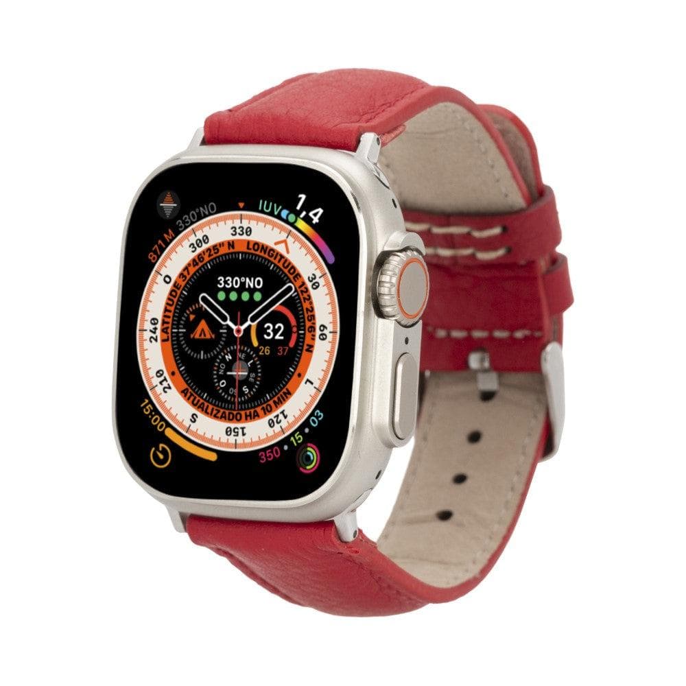 Exeter Classic Apple Watch Leather Straps Red / Leather Bouletta
