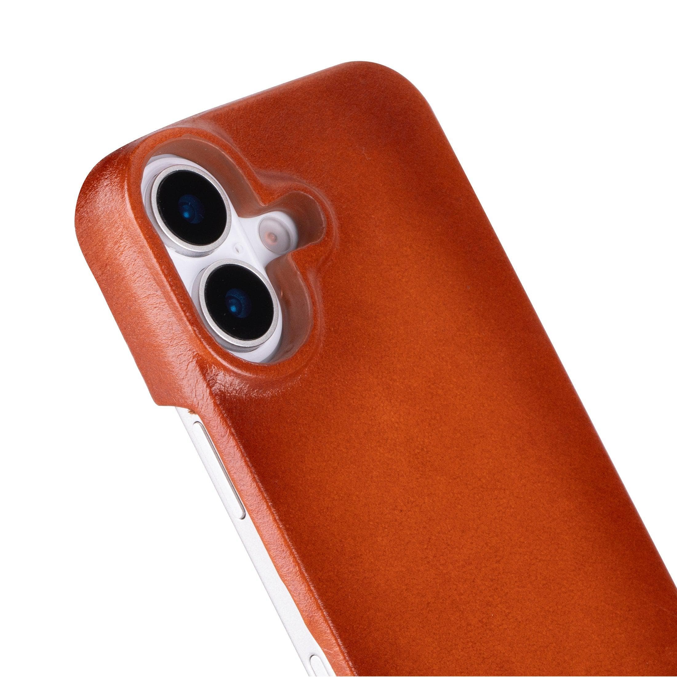 F360 Leather iPhone 17 Case Tan Bouletta