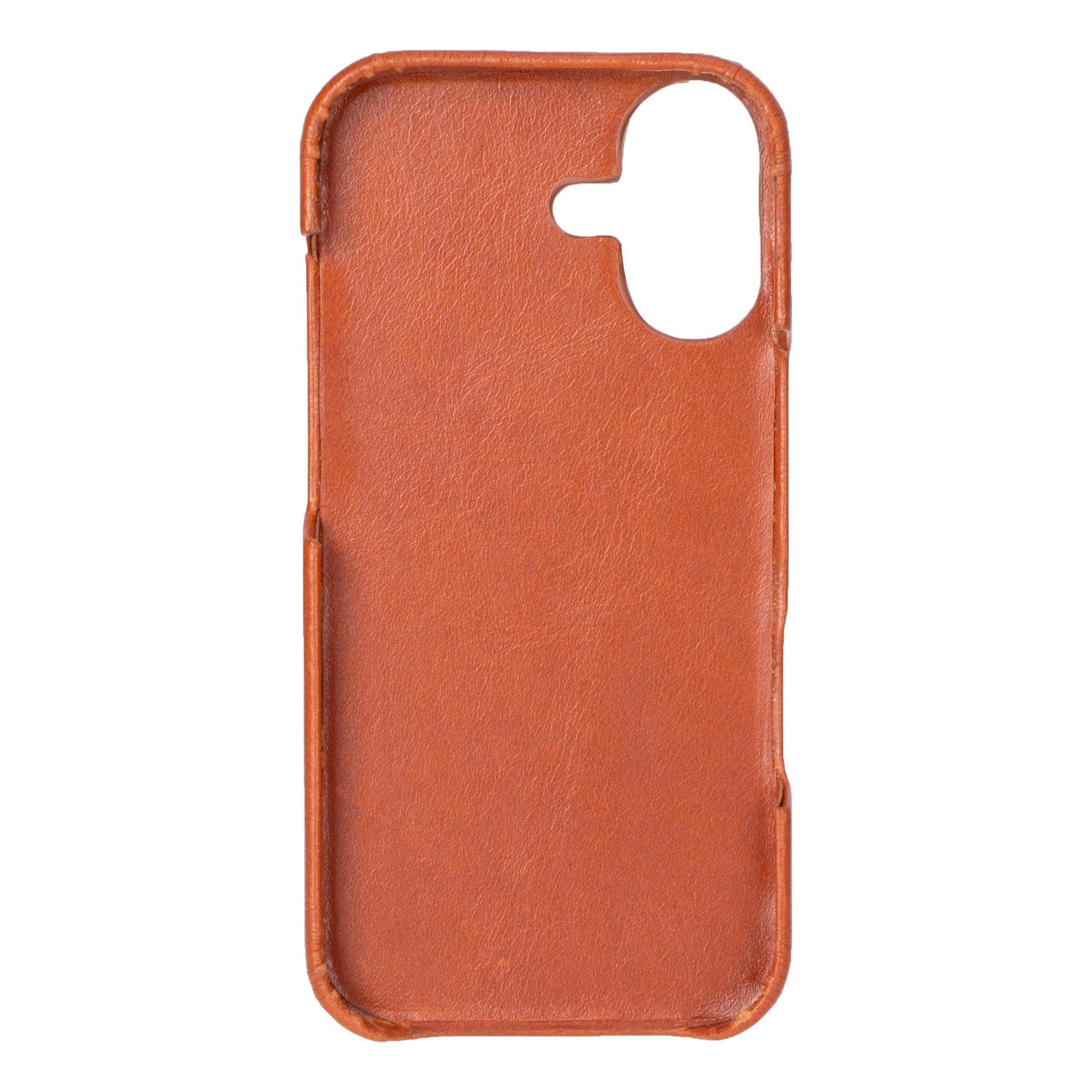 F360 Leather iPhone 17 Case Tan Bouletta