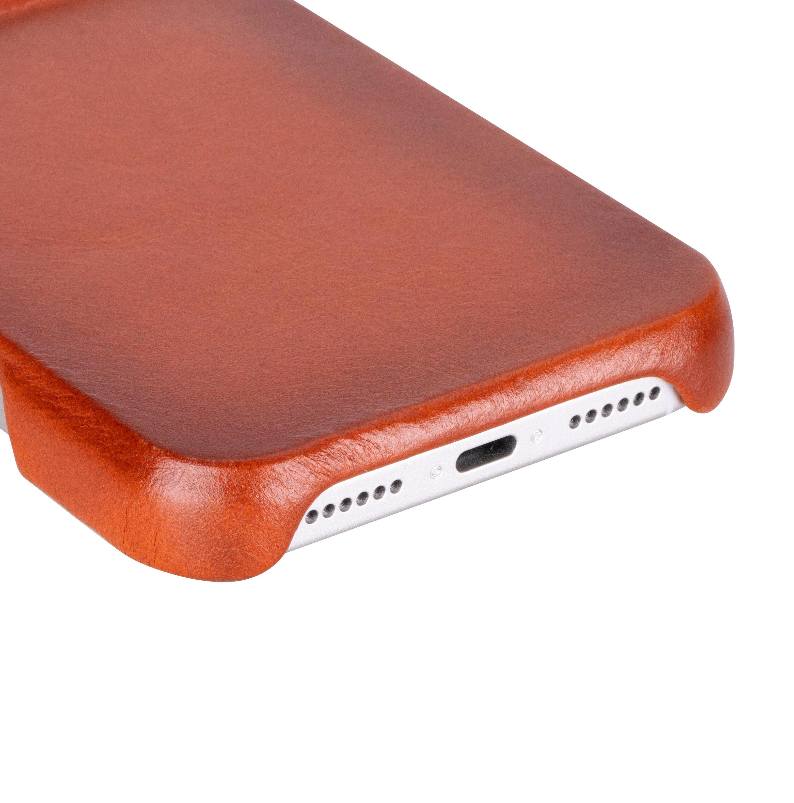 F360 Leather iPhone 17 Case Tan Bouletta