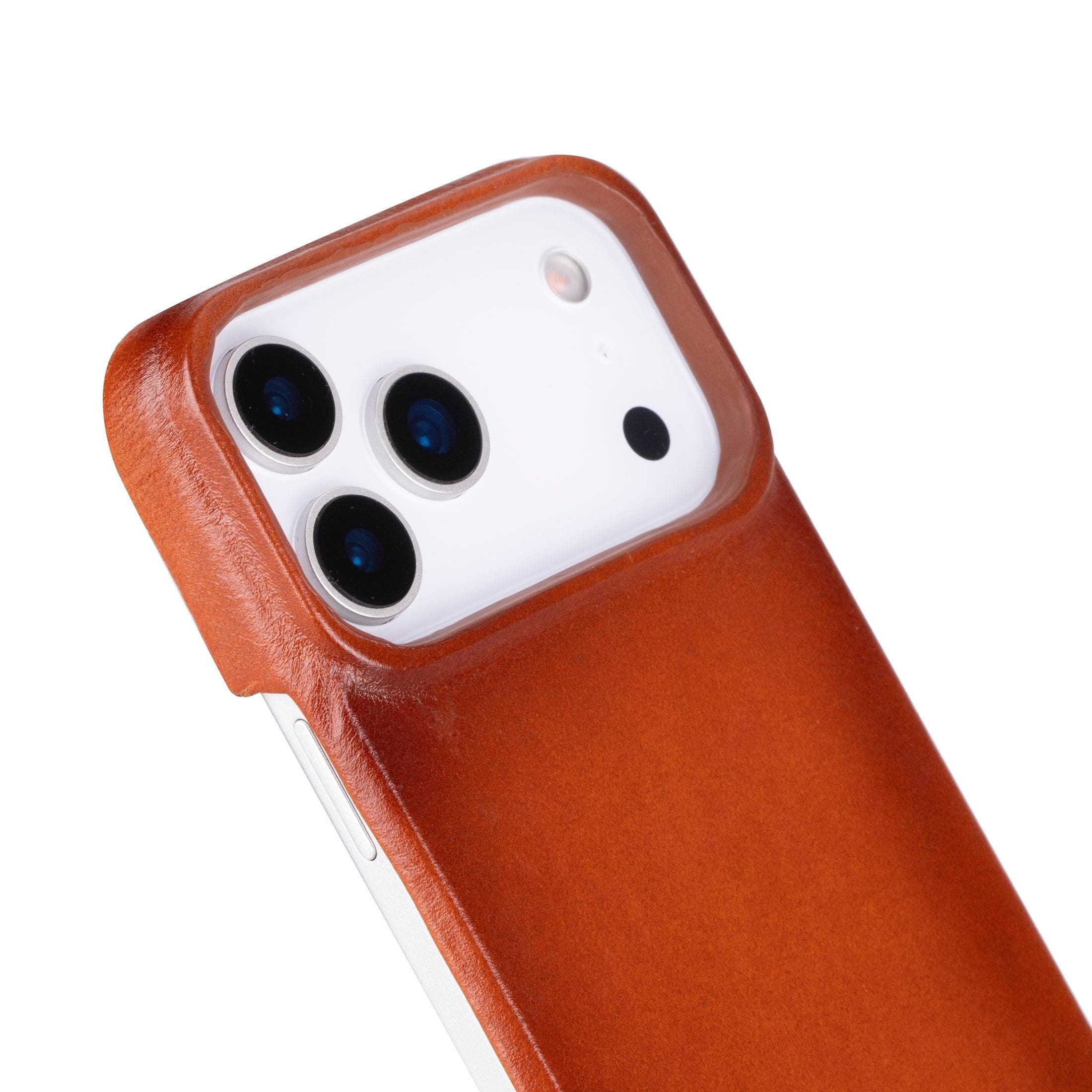 F360 Leather iPhone 17 Pro Max Case Tan Bouletta