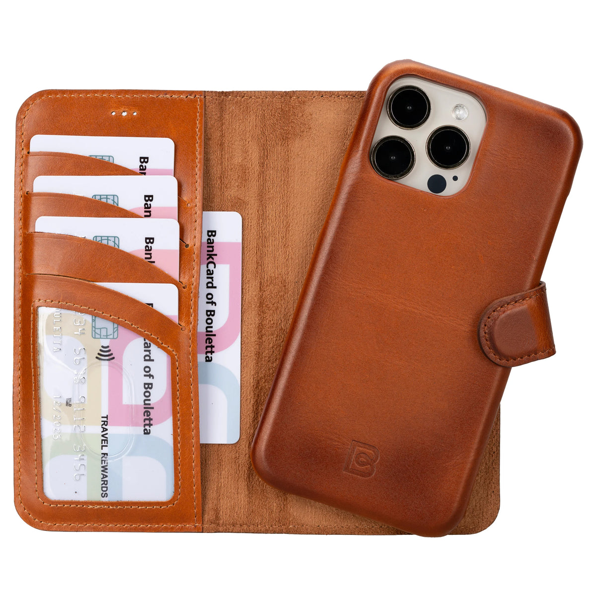 F360 Magic Leather I Phone 16 Pro Detachable Wallet Case Bouletta