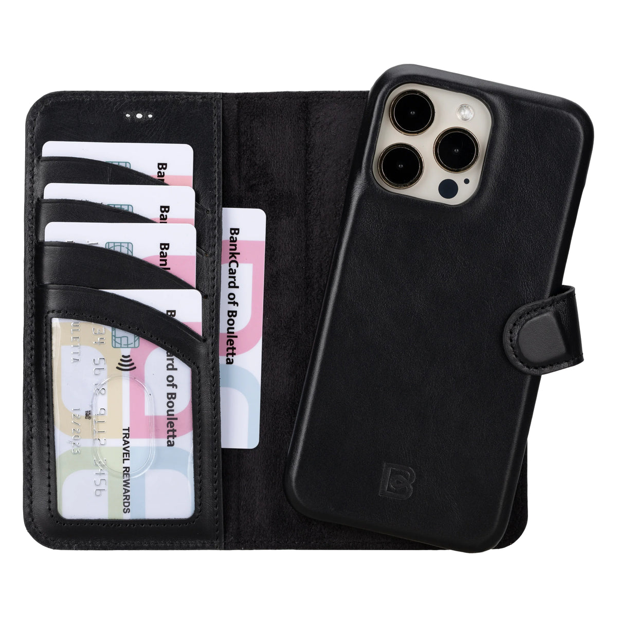 F360 Magic Leather I Phone 16 Pro Detachable Wallet Case Bouletta