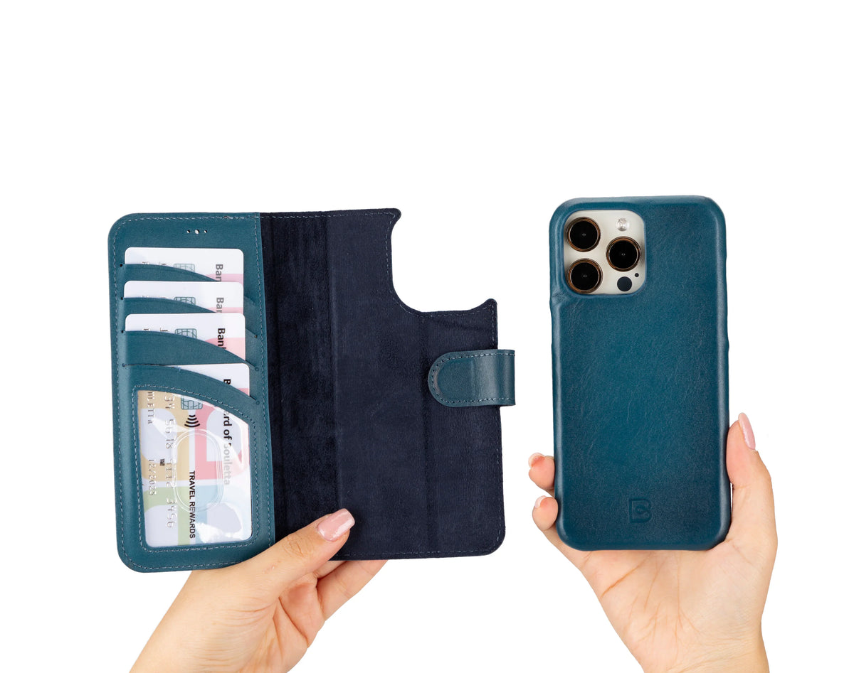 F360 Magic Leather I Phone 16 Pro Max Detachable Wallet Case Bouletta