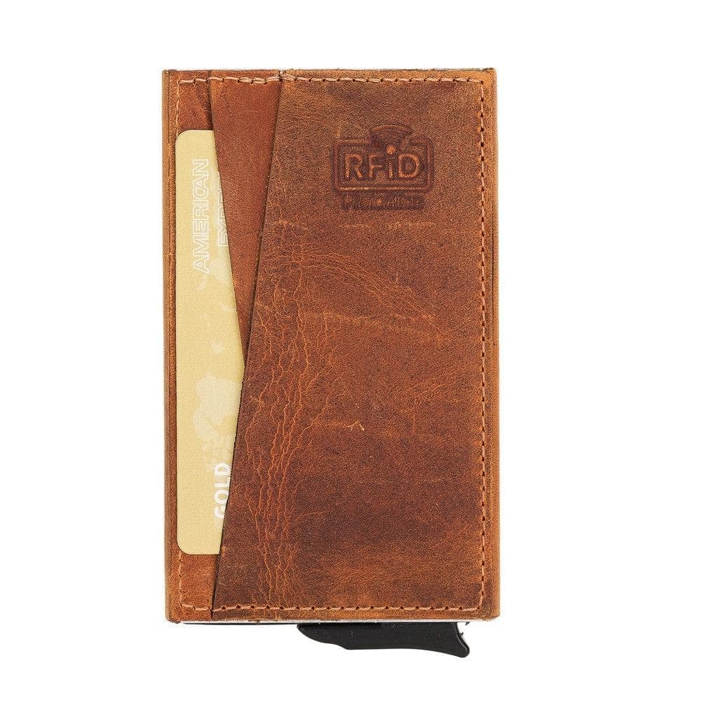 Fernando Leather RFID Card Holder Moccasin Bouletta