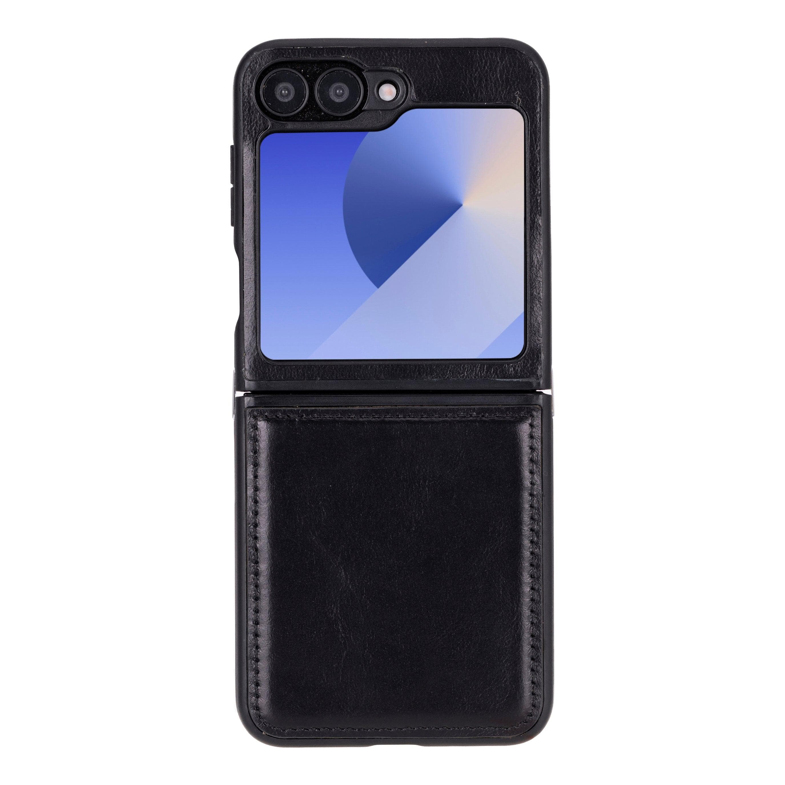 Flex Cover Galaxy Z Flip 6 Leather Case Black Bouletta