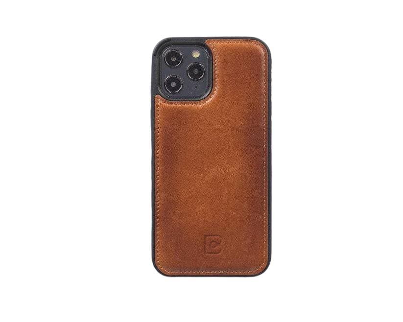 Flex Cover iPhone 12 Series Leather Back Cover iPhone 12 Mini / Tan Bouletta