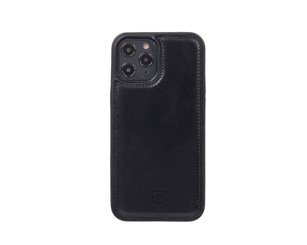 Flex Cover iPhone 12 Series Leather Back Cover iPhone 12 Pro Max / Black Bouletta