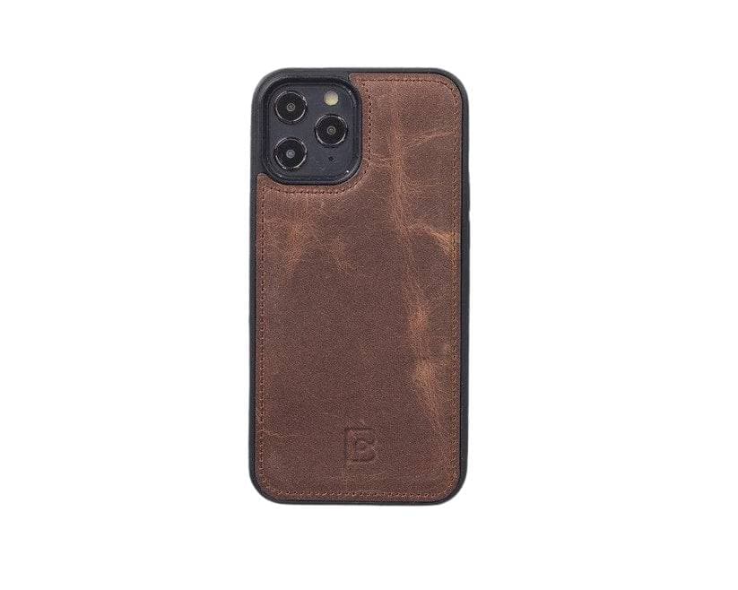 Flex Cover iPhone 12 Series Leather Back Cover iPhone 12 Mini / Saddle Brown Bouletta