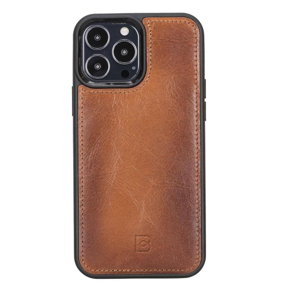 Flex Cover iPhone 13 Series Genuine Leather Back Cover iPhone 13 / Tan Bouletta